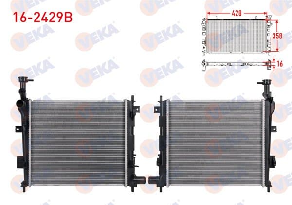 Su Radyatörü Brazing Kia Picanto (Ta) 1.1-1.25 M-T 2011 -