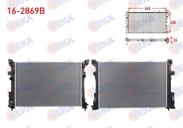 Su Radyatörü Brazing (5mm Fin) Mercedes A Serisi (W176) 180-180 CDI A-T 200 2012 / B Serisi (W246) 160-180-180 CDI A-T 2011-/ CLA Coupe (C117) 200 A-T 2013-/ Gla (X156) Gla 180 CDI 200 A-T 2013 -