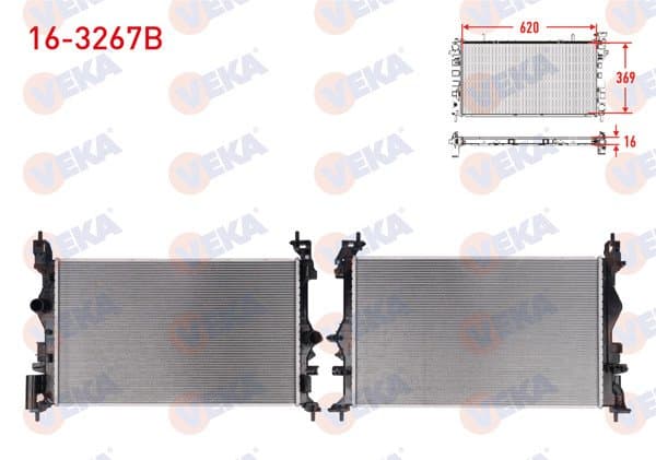 Su Radyatörü Brazing Opel Corsa E 1.3 CDTI M-T Ac + /-2014 -