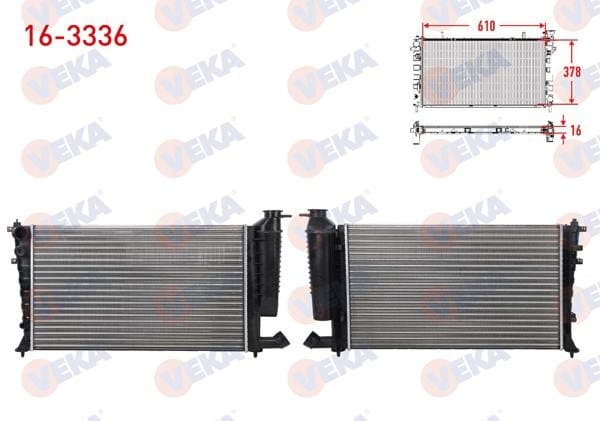 Su Radyatörü Mekanik Peugeot 306 (7B,N3,N5) 1.8İ A-T Ac + / 1993-2002