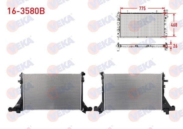 Su Radyatörü Brazing Renault Master III Euro 6 150 Bg 2.3 M9t