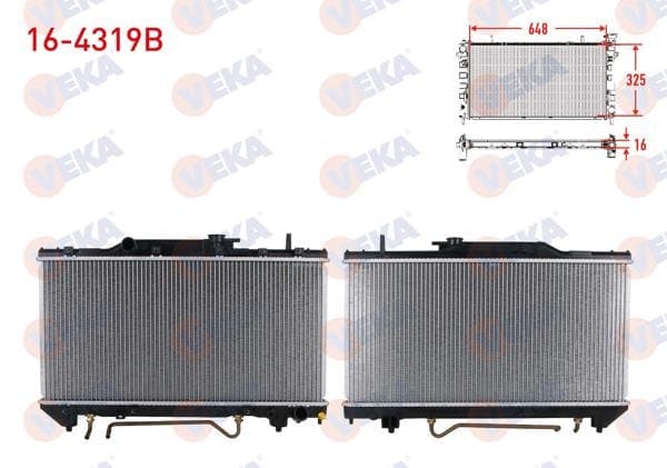 Su Radyatörü Brazing Toyota Carina E (St191) 2.0İ A-T 1992-1997