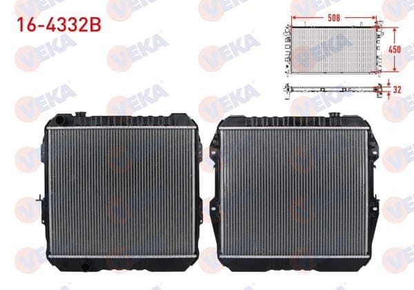 Su Radyatörü Brazing Toyota Hı-Lux Pick Up (_N_) 2.4 D Ln85 M-T Ac + /-1983-2005