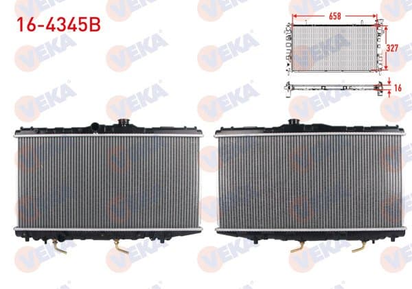 Su Radyatörü Brazing Toyota Corolla (_E9_) 1.3İ Ae92 A-T 1987-1993