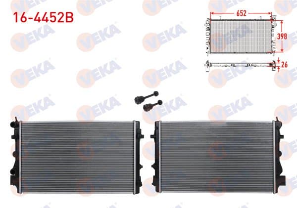 Su Radyatörü Brazing Volkswagen Polo (6R,6C) 1.4 TSI M-T Ac + /-2009 -