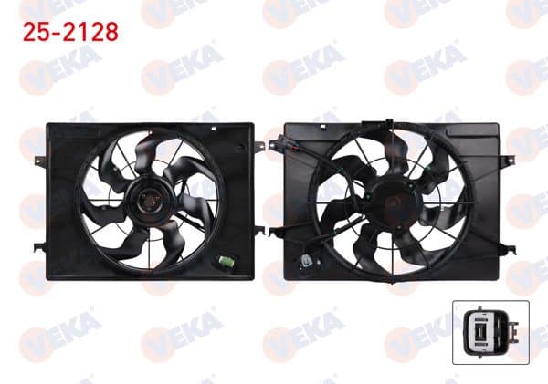 Fan Motoru Su Radyatör Davlumbazlı Tekli Fan Hyundai Tucson (Jm) 2.0 CRDI 2004-2010