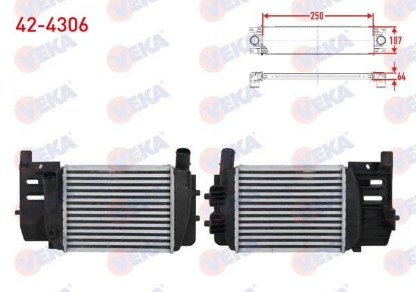 Turbo Radyatörü (Intercooler) Toyota Yaris (P13) 1.4 D-4D 2011 -