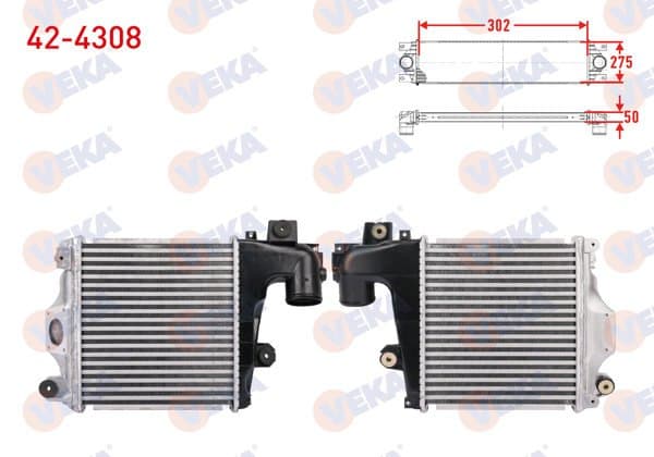 Turbo Radyatörü (Intercooler) Toyota Hilux VII Pick-Up (_N2_) 3.0 D-4D 2011-2015