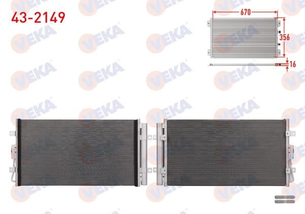 Klima Radyatörü Hyundai H350 2.5 CRDI M-T 2015 -
