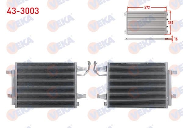 Klima Radyatörü Mitsubishi Colt VI (Z3_A,Z2_A) 1.1 M-T 2002-2012