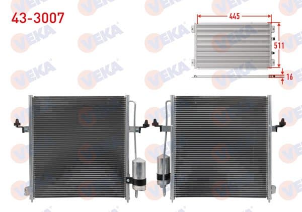 Klima Radyatörü Mitsubishi L200 2.5 Dıd 2005-(Yeni Tip, Uzun)