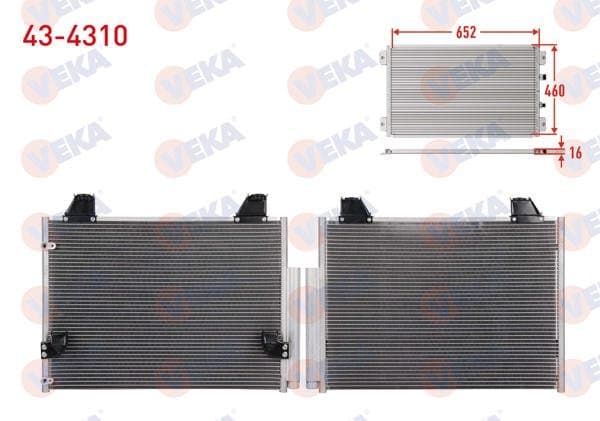 Klima Radyatörü Toyota Yaris (P9) 1.0 Vvt-I A-T / M-T 2006-2010