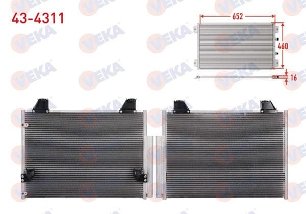 Klima Radyatörü Toyota Hı-Lux Pick Up (Tgn1_, Ggn2_, Ggn1_, Kun2_, Kun1_) 2.5 D-4D 2005-2011
