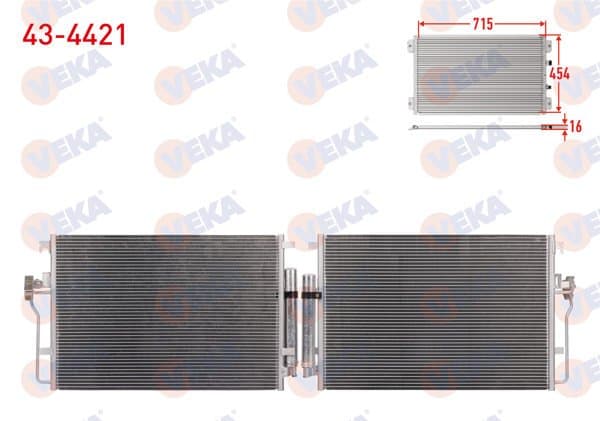 Klima Radyatörü Tuplu Volkswagen Crafter 2.0 TDI-2.5 TDI 2006-2016 / Mercedes Sprinter 2006-2018 / Mercedes Sprinter M-T 2018 -