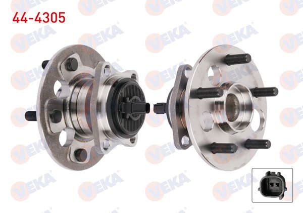 Porya Sol-Sağ Arka Rulmanlı Toyota Corolla (E15_) 1.33 5 Bijon ABS Sensörlü 2007-2012
