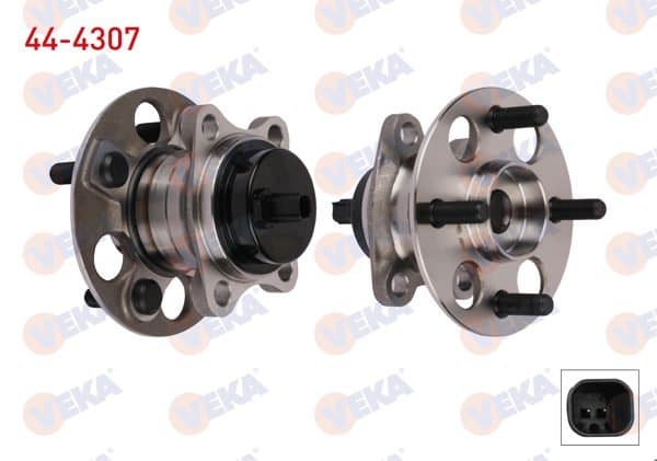 Porya Sol-Sağ Arka Rulmanlı Toyota Yaris (P9) 1.0 Vvt-I 4 Bijon ABS Sensörlü 2006-2010