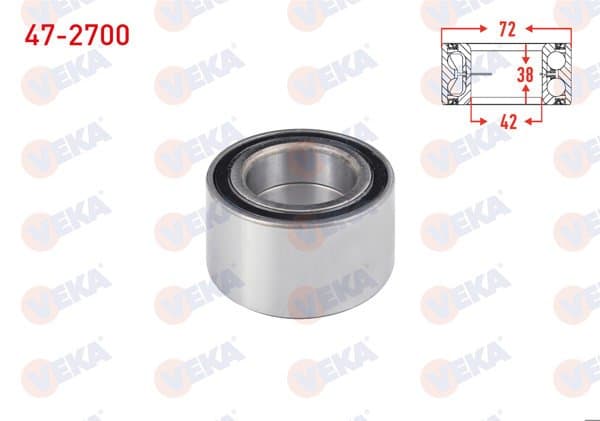 On Tekerlek Rulmanı Sol-Sağ 42X72x38 Mazda 626 III 1.8İ-2.0 16V 1987-1992 / Kia Sephıa 1.5İ 16V-1.6İ 16V 1993-2001