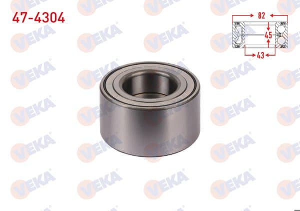 On Tekerlek Rulmanı Sol-Sağ 43X82x45 Toyota Rav 4 II 2.0 Vvt-I 2000-2006