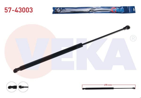 Bagaj Amortisörü 498mm / 540N Toyota Avensis (T22) 1997-2003