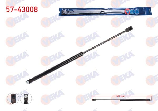 Bagaj Amortisörü 503mm / 245N Toyota Yaris (_Cp10) 1999-2005