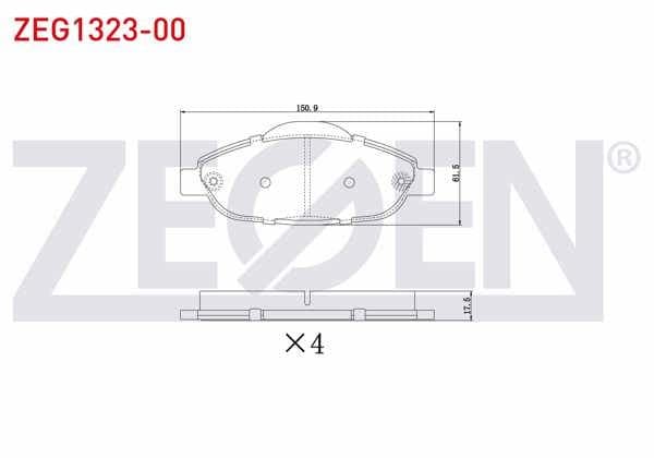 Fren Balata Ön Peugeot 308 (4A,4C) 1.6 HDI-1.6 VTI-1.6 Thp 2007-2013 / 3008 1.6 HDI-1.6 2009-/ 5008 1.6 HDI 110 Hp 2009 -