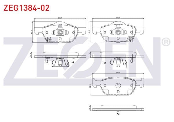 Fren Balata Ön Honda Accord VIII (Cu) 2.0 I-Vtec 2008 -