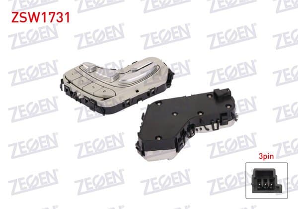 Elektrikli Koltuk Ayar Düğmesi Sol 3 Pin Mercedes E Serisi (W213)