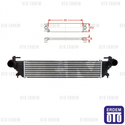 TURBO RADYATORU 500 EGEA TIPO - VALEO - OEM 51887954