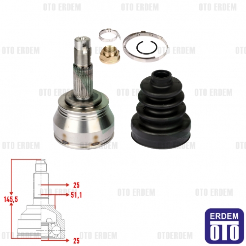 AKS KAFASI DIS LINEA FIORINO DBLO 1.3 MJTD 90PS 2007- - MOTORTEC - OEM 46308551