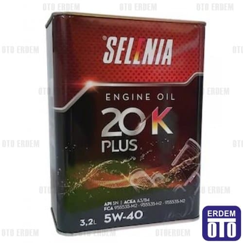 Motor Yağı 5W-40 Selenia (3.2 Litre) Fiat Orjinal Selenia Motor Yağı Multijet SEL54032 - Selenia