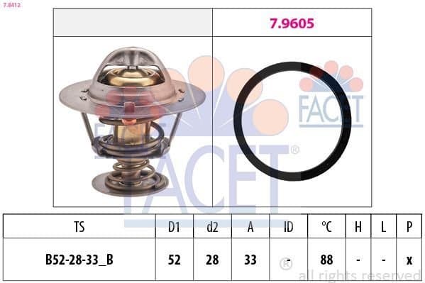 Termostat FIAT ORJINAL 9661331580