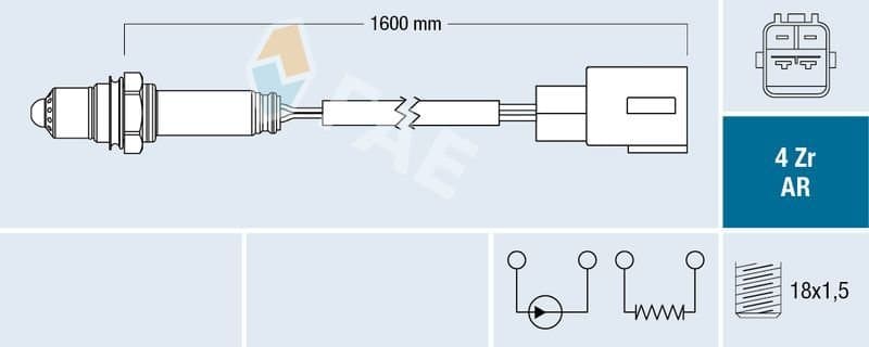 Oksijen (Lambda) Sensörü OPEL ORJINAL 98075140