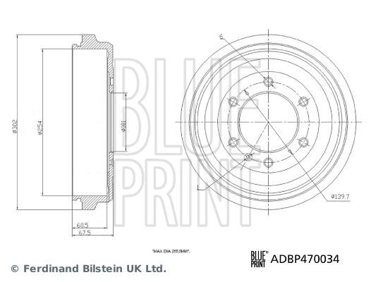 FREN KAMPANASI KB (TFR) - BLUEPRINT - OEM 8973605050