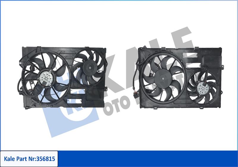 FAN MOTORU DAVLUNBAZLI 450/300W 12V VOLKWAGEN TRANSPORTER V MULTIVAN V 1.9/2.5TDCI 03 09 AC/NAC - KALE - OEM 7H0121207H