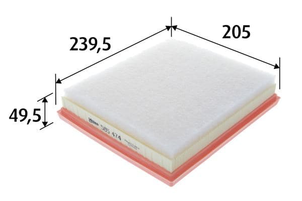 HAVA FİLTRESİ P208 P301 P308 P508 P2008 P3008 P500...