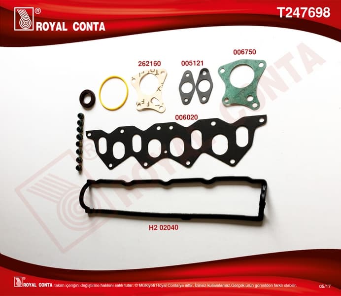 MOTOR ÜST TAKIM CONTA (SKT KEÇELİ) KNG-EXP-CLIO-MG...