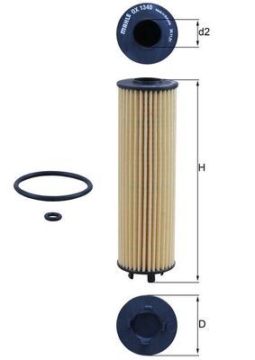 YAĞ FİLTRESİ FORD CONNECT 22> VW ARTEON-PASSAT-TIGUAN-CADDY-A3-Q2-LEON-TARRACO-SUPERB-OCTAVIA 17> (DSUD-DTRB-DTRD-DEZE-DTNA 2,0 TDI) - MAHLE - OEM VWN3CA