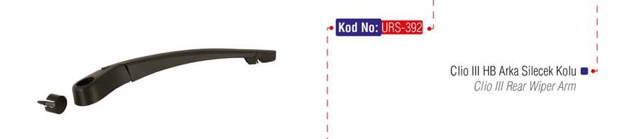 ARKA SİLECEK KOLU CLIO III (Y.M.)