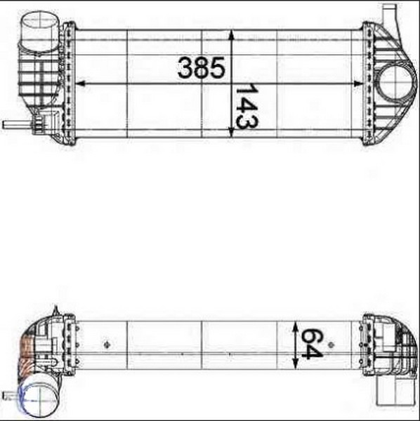 TURBO RADYATORU KANGOO III 08> 1.5 DCI - ORIS - OEM 8200427469