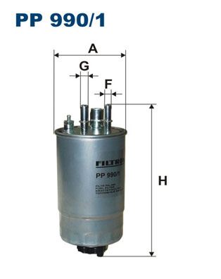 YAKIT FİLTRESİ OPEL MERIVA A (05-10) 1.3 CDTI Z13DT-Y13DT-Z13DTJ - FILTRON - OEM 93189375