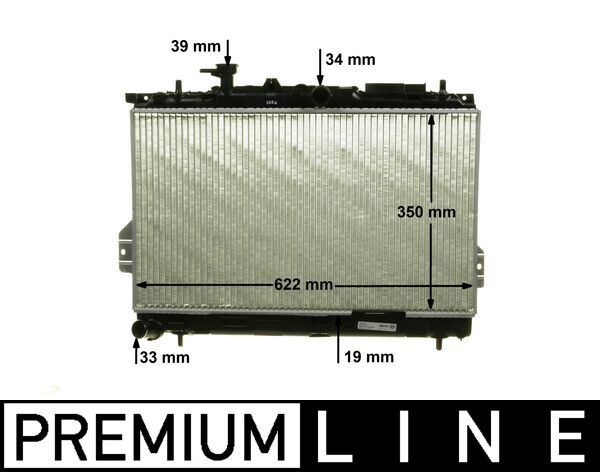Kühlmittelkühler HYUNDAI MATRIX (2001-) — MAHLE CR1292000P - MAHLE
