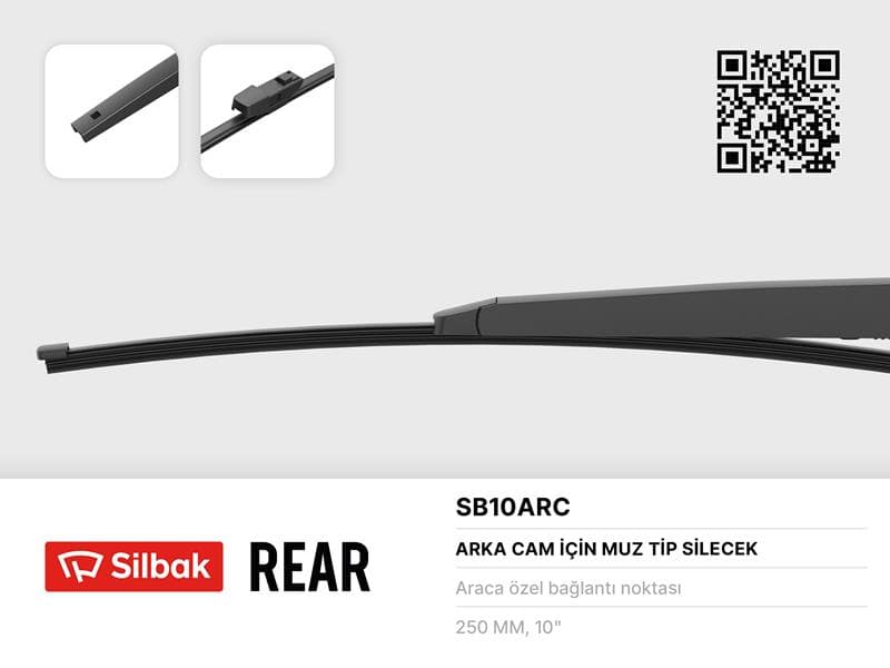 SİLECEK SÜPÜRGESİ ARKA MUZ TİPİ 250mm SKODA CITIGO...