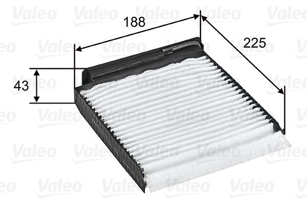 POLEN FİLTRESİ CLIO III-MODUS-TWNG-MICRA III-NOTE-SANDERO-DUSTER 1.2 16V-1.4-16V-1.6-1.6 16V-1.5 - VALEO - OEM 8201370532