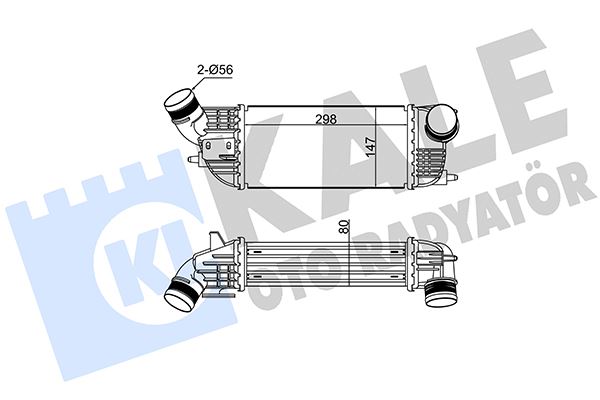 İNTERCOOLER C5 III-PEUGEOT 407-508-508 SW 2.0 HDI 08=> - KALE - OEM 0384N4