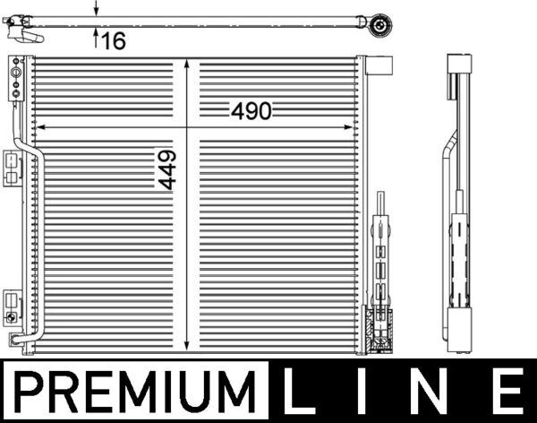 A/C-Kondensator NISSAN NV 200 — MAHLE AC570000P - MAHLE