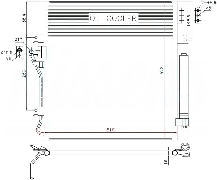 KLİMA BRAZİNG CONDENSER A/M()NİTRO 2007+ 940461