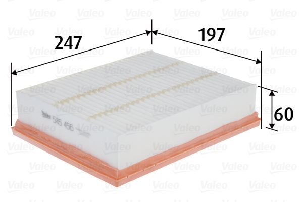 HAVA FİLTRESİ RENAULT LAGUNA III 08>15 LATITUDE 11> 2.0 DCİ - VALEO - OEM 165469229R