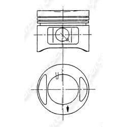 MOTOR PİSTON+SEGMAN (0.40) GRANDE PUNTO 1.2