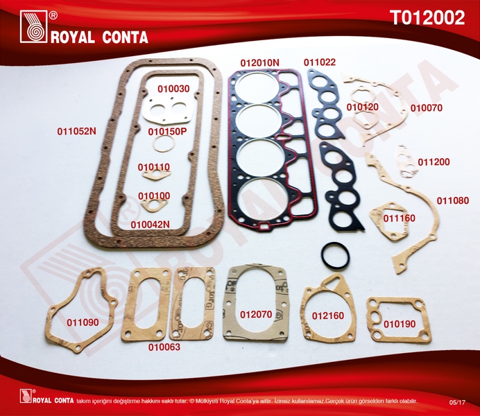 TAKIM CONTA (KECESIZ) FIAT DKS M131 1600 - ROYALCONTA - OEM 5880247