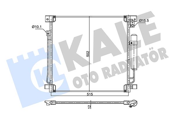 KONDENSER FULLBACK - L 200 TRITON AL AL - KALE - OEM 7812A292